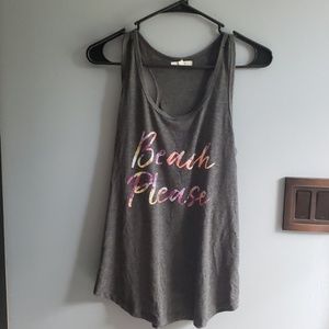 "Beach please" Graphic